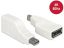 DeLock Adapter mini DisplayPort 1.2 male > DisplayPort female 4K 90° turned White