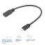ACT USB Type-C female to USB micro B 2.0 male adapter cable 0,2m Black