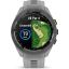 Garmin Approach S70 42mm Black Ceramic Powder Gray Silicone Band (ED)