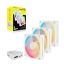 Corsair iCUE LINK LX120-R RGB 120mm PWM Reverse Fans Starter Kit White