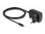 DeLock 4 Port USB 10 Gbps Hub with USB Type-C connector 60 cm Cable and Switch for each port