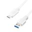 Logilink USB 3.2 Gen1 Type-C cable, C/M to USB-A/M 0,15m White