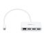 Startech 3-Port USB-C Hub with Gigabit Ethernet White