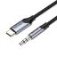 Vention USB-C Male to 3.5mm Male Audio Adapter cable 1m Black