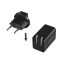 Logilink Dual USB socket travel adapter Black