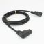 ACT Powercord C14 - C15 (angled left) 2m Black