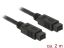 DeLock FireWire 9 pin male > 9 pin male 2m Cable Black