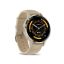 Garmin Venu 3S French Grey-Cream Gold with Leather and Silicone Strap