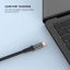 FIXED USB-C/USB-C PD 3.1 USB4 Gen3 40Gbps 8K60Hz 240W kábel, 0,35m fekete