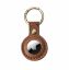Mobile Origin AirTag Leather Keychain A6 Midnight Brown