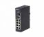 Dahua switch - PFS3110-8T (8x 100Mbps + 1x 1Gbps + 1x  SFP, L2; ipari kivitel; 12VDC)