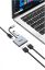 EQuip USB-C 4 in 1 Dual HDMI Adapter, USB 3.0, 100W USB PD Grey