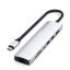 Satechi 7-in-1 USB-C Slim Multiport Adapter with Ethernet Silver