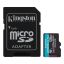 Kingston 128GB microSDXC Canvas Go Plus Gen4 Class 10 UHS-I U3 + adaper