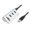 Logilink USB 3.0 hub 3-port with card reader for SD/microSD aluminum casing