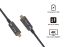 EQuip USB-C to C Active Optical Cable M/M 15m PD 60W 4K/60Hz 10Gbps Black