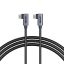 Unitek PD 100W USB-C Cable Dual 90 Degree 0,5m Black