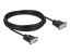 DeLock Serial Cable RS-232 D-Sub 9 female to female null modem with narrow plug housing CTS / RTS auto control 5m Black