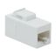 Logilink Cat.6 Keystone Inline Coupler UTP 14.5 mm width White