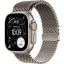 Apple Watch Ultra 3 Cellular 49mm Natural Titanium Case with Natural Titanium Milanese Loop Large