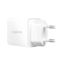 Logilink USB-A/C charger 20W GaN 2-port 1x USB-C (PD) 1x USB-A White