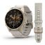 Garmin fenix 8 43mm AMOLED Sapphire, Soft Gold with Limestone Leather Band