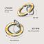 Burga Magnetic Ring Holder Silver Lemon Tart