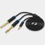 Vention 3,5mm Jack to 2x6,35mm Jack Cable 1m Black