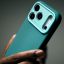 Decoded AntiMicrobial Silicone Backcover for iPhone 17 Pro Retro Blue