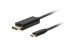 Lanberg DisplayPort to USB Type-C 4K cable 1m Black