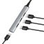 Logilink USB 3.0 4-port slim hub with aluminum casing Grey