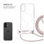 FIXED Nyakbaakasztható MagPure tok Apple iPhone 17 telefonhoz, rózsaszín