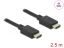 DeLock HDMI to HDMI 8K cable 2,5m Black