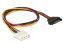 DeLock Power Cable SATA 15 pin male > 4 pin female 50cm