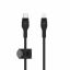 Belkin BOOST CHARGE PRO Flex  USB-C to LTG, Braided Silicone Cable - 2M - Black