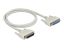 DeLock Serial Cable D-Sub 25 male to female 1m White