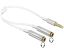 DeLock Cable audio splitter stereo jack male 3.5mm 4 pin > 2x stereo jack female 3.5mm 4 pin 25cm