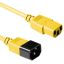 ACT Powercord C13 - C14 0,6m Yellow