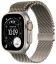 Apple Watch Ultra 3 Cellular 49mm Black Titanium Case with Black Titanium Milanese Loop - Large