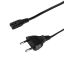 Logilink CEE 7/16 - IEC C7 cable 1m Black