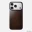 Nomad Magnetic Leather (Horween) Magsafe case for iPhone 17 Pro Rustic Brown