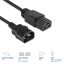 ACT Powercord C14 male- C21 famale 3m Black