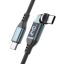Mobile Origin CB16 240W Display 540° Rotating USB-C to USB-C Cable 1m Black