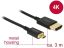 DeLock High Speed HDMI with Ethernet - HDMI-A male > HDMI Micro-D male 3D 4K 3m Active Slim High Quality cable