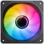 Ventilátor Jonsbo FR-606 fordított légáram  ARGB 5V 3PIN, 120mm , fekete
