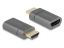 DeLock HDMI Adapter male to female 8K 60 Hz magnetic Grey
