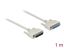 DeLock Serial Cable D-Sub 25 male to female 1m White