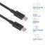 ACT USB 2.0 240W charging/data cable USB-C to USB-C 1m Black
