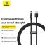 Baseus Gem USB to Lightning 2.4A fast charging data cable 1m Black