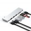 Satechi PRO HUB SLIM (1xUSB4,1xHDMI,2xUSB-A,SD/MicroSD,UHS-I up to 104MB/s, SD/SDHC/SDXC up to 2TB,1xUSB-C) - Silver